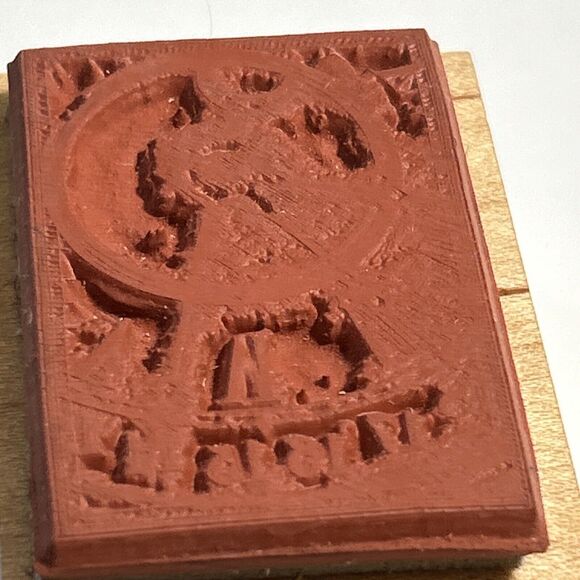 Club Scrap 2004 Vintage Rubber Stamp-Clock Steampunk Roman Numeral Sundial-Unuse - Picture 5 of 7